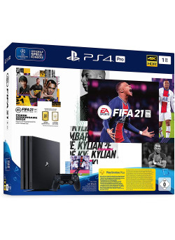Игровая приставка Sony PlayStation 4 Pro 1Tb Black (CUH-7216B) + Игра FIFA 21